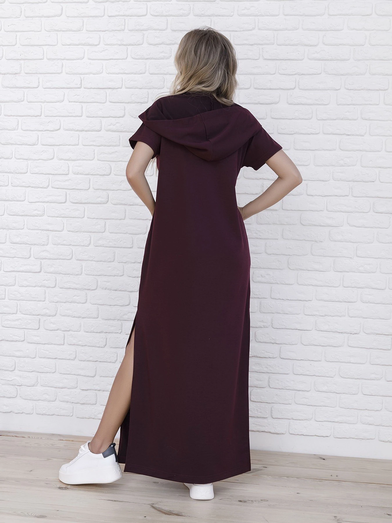 Сукні ISSA Plus модель 12091_burgundy Фото