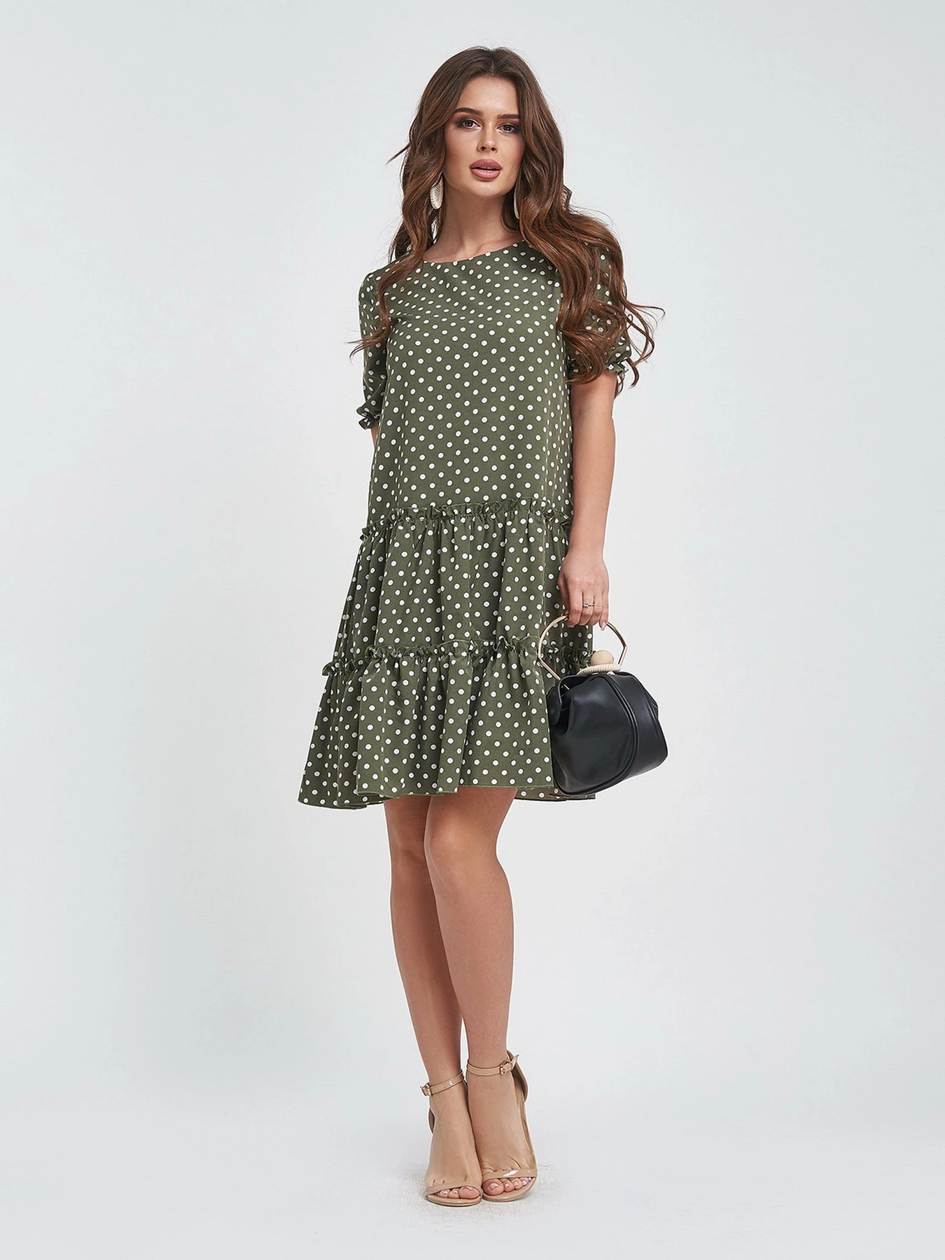 Сукні ISSA Plus модель 11460A_khaki Сукні ISSA Plus модель 11460A_khaki Фото