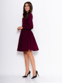 Платья ISSA Plus модель 11060_burgundy Фото
