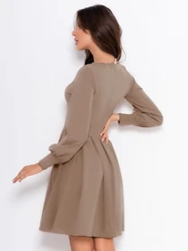 Сукні ISSA Plus модель 11060_beige Фото