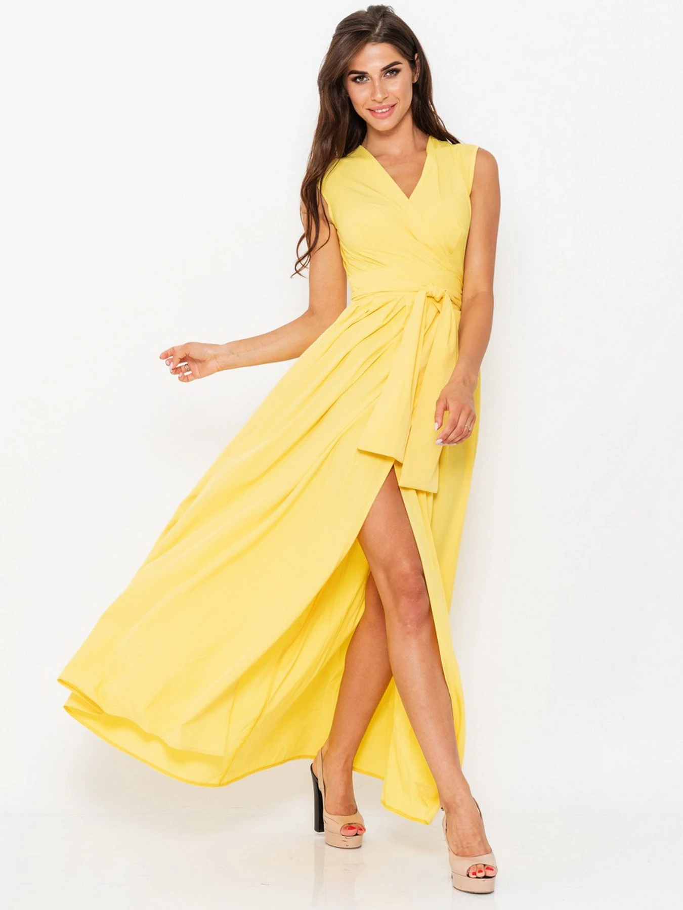 Платья ISSA Plus модель 10909_yellow Фото