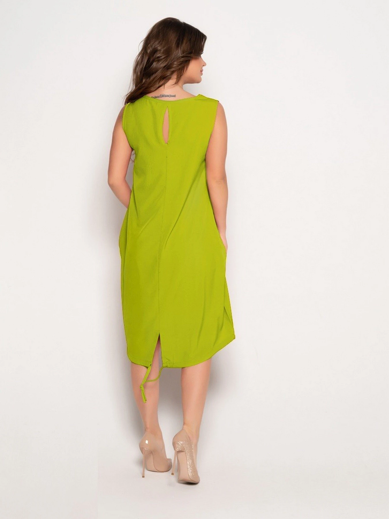 Платья ISSA Plus модель 10805_olive Фото