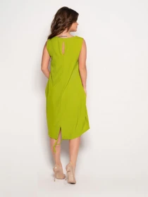 Платья ISSA Plus модель 10805_olive Фото