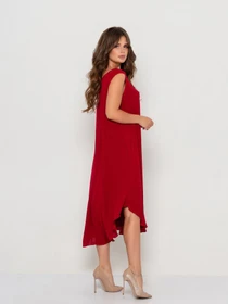 Платья ISSA Plus модель 10800_burgundy Фото