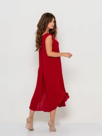 Платья ISSA Plus модель 10800_burgundy Фото