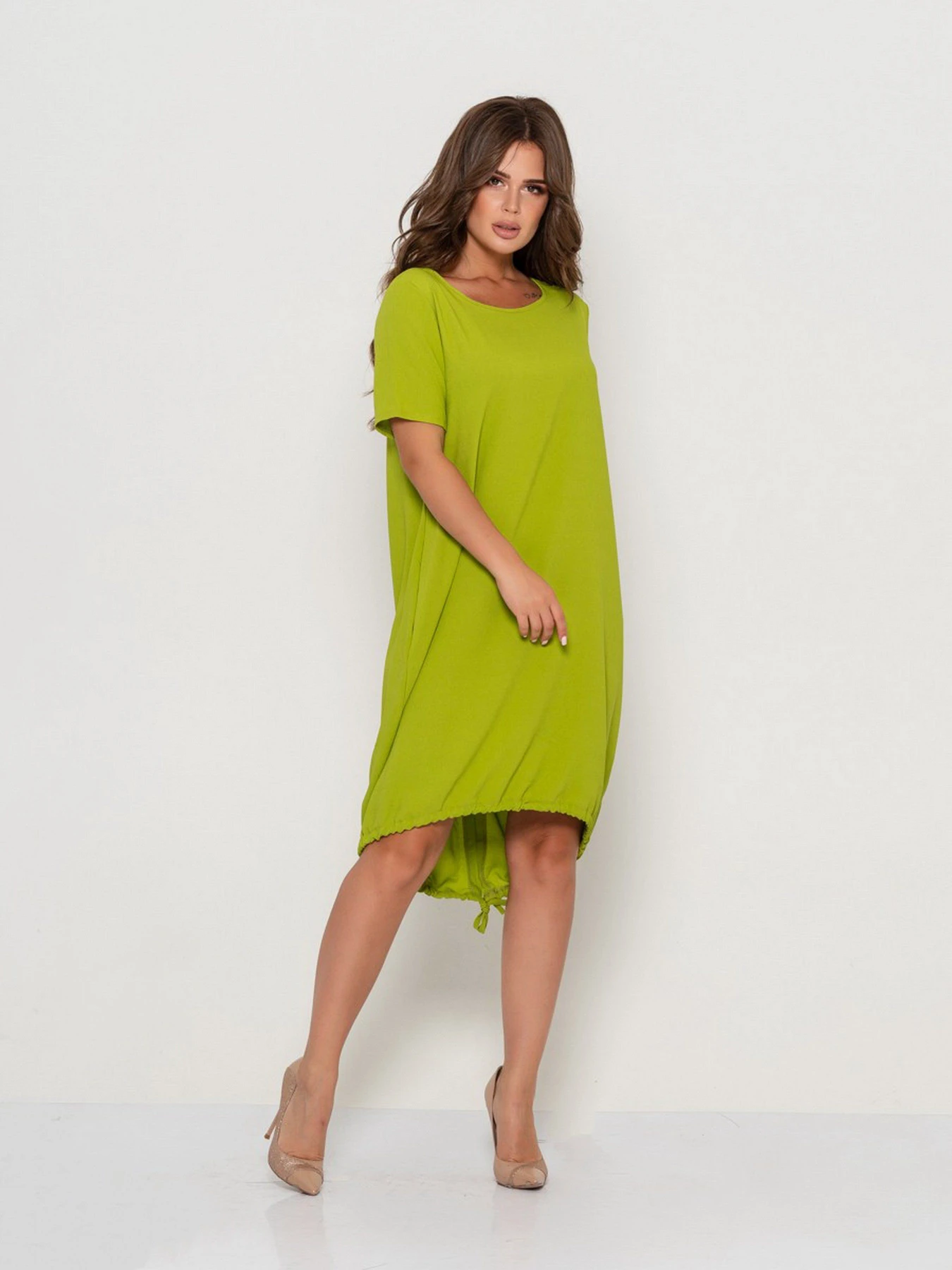 Платья ISSA Plus модель 10497_olive Платья ISSA Plus модель 10497_olive Фото