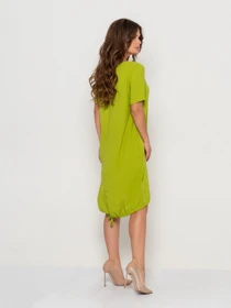 Платья ISSA Plus модель 10497_olive Фото