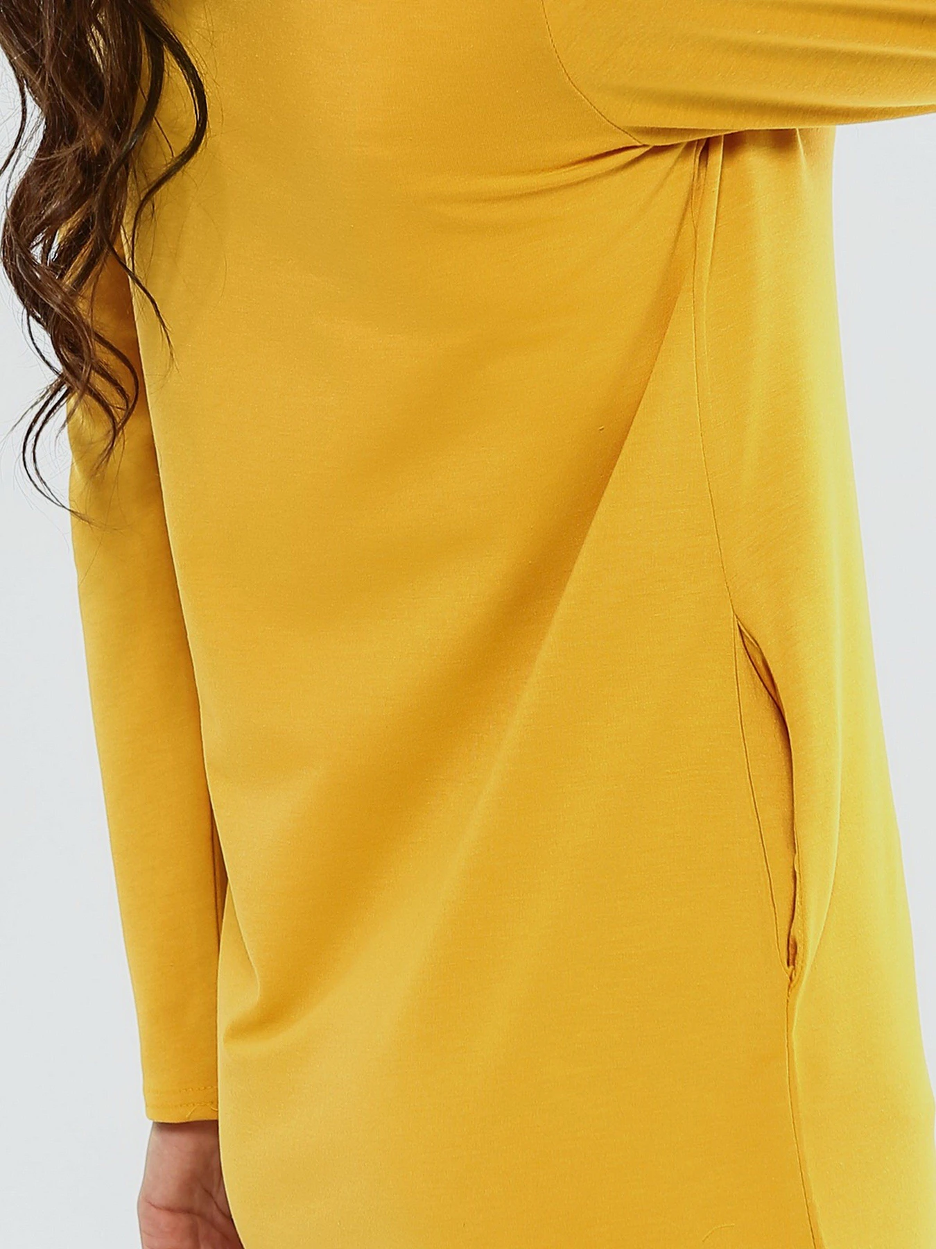 Платья ISSA Plus модель 10188_mustard Платья ISSA Plus модель 10188_mustard Фото