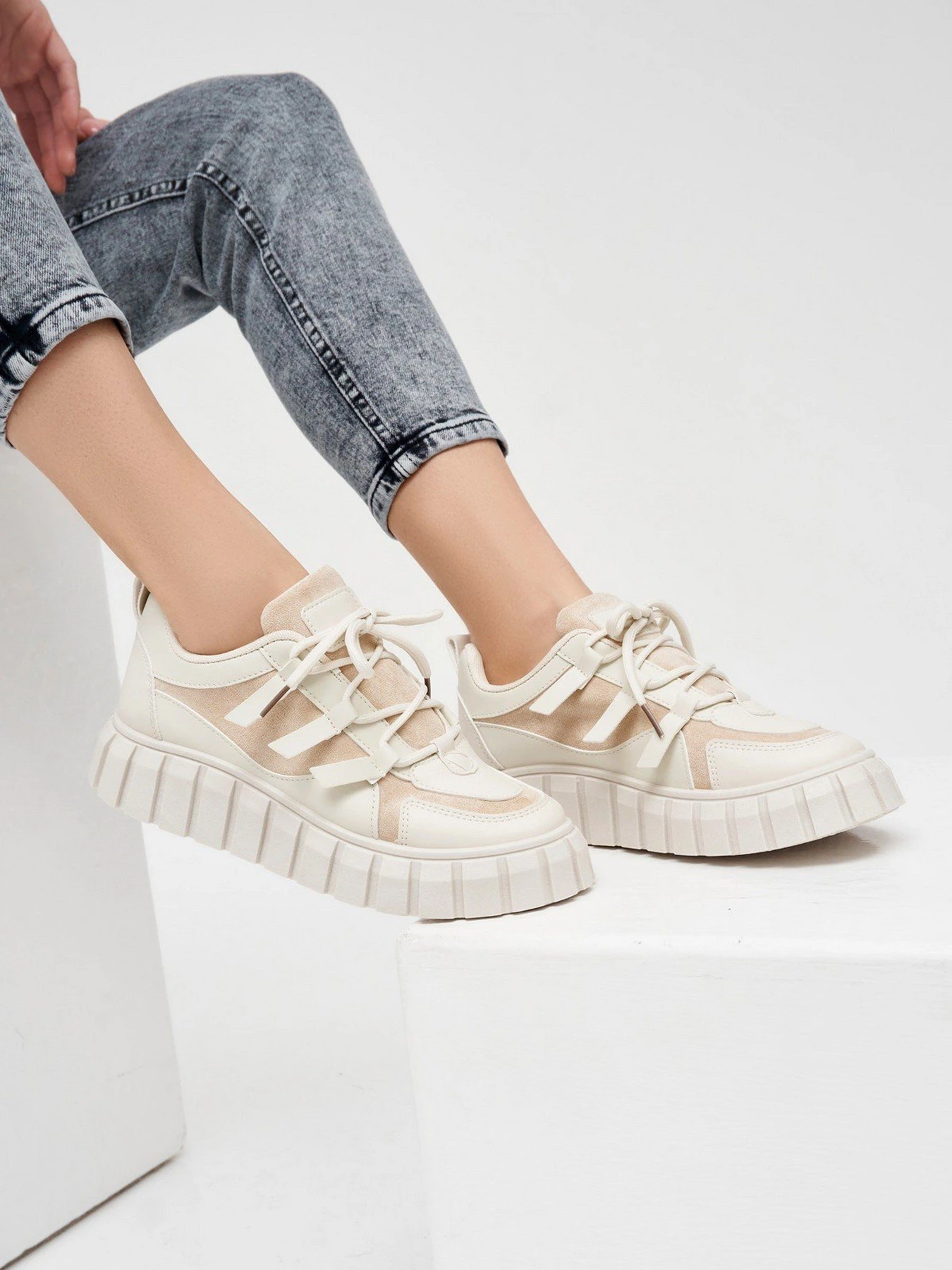 Кеди ISSA Plus модель OB2-51_beige Фото