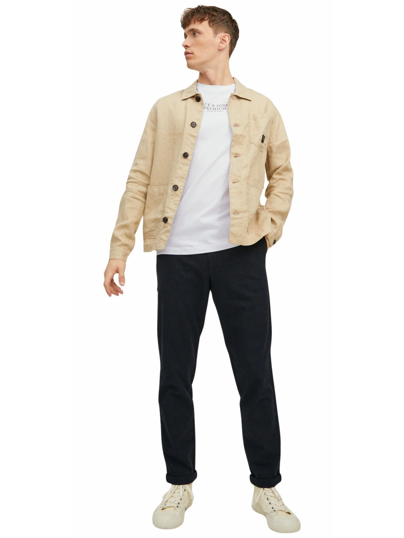 Футболки і поло JACK & JONES модель 12217167-White Футболки і поло JACK & JONES модель 12217167-White Фото