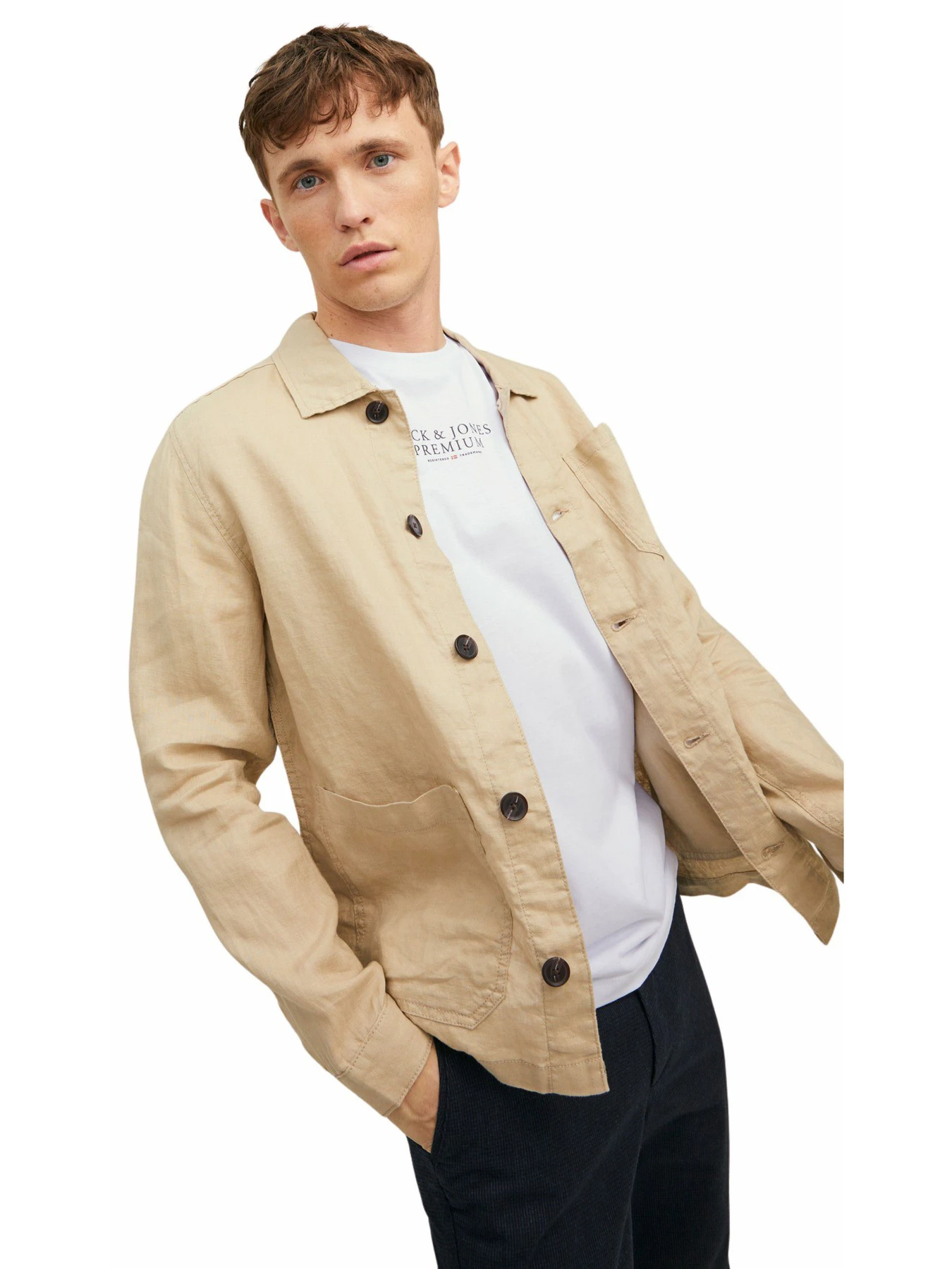 Футболки і поло JACK & JONES модель 12217167-White Футболки і поло JACK & JONES модель 12217167-White Фото
