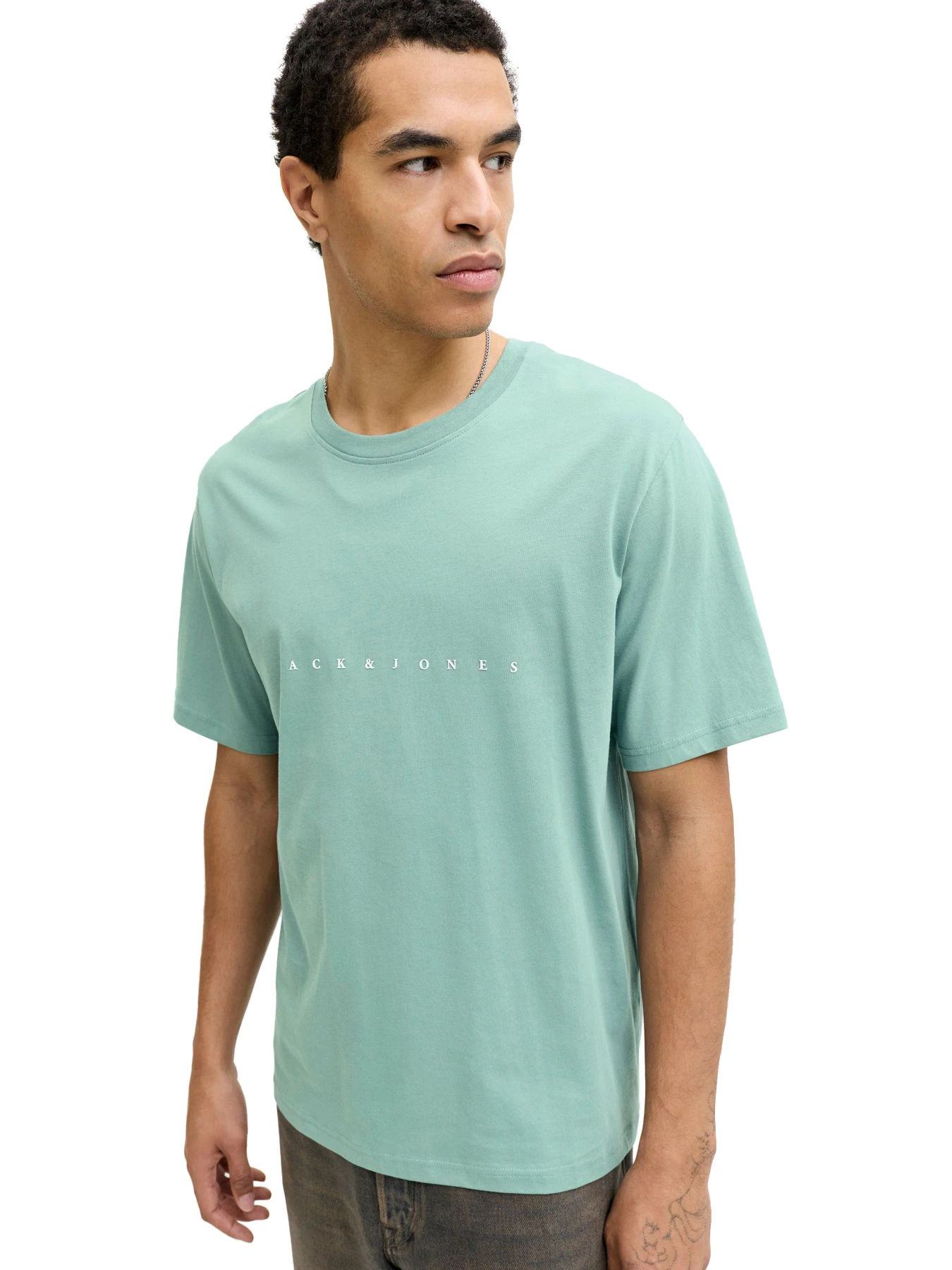 Футболки і поло JACK & JONES модель 12234746-Mineral Blue Фото