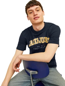 Футболки и поло JACK & JONES модель 12257579-Navy Blazer Фото