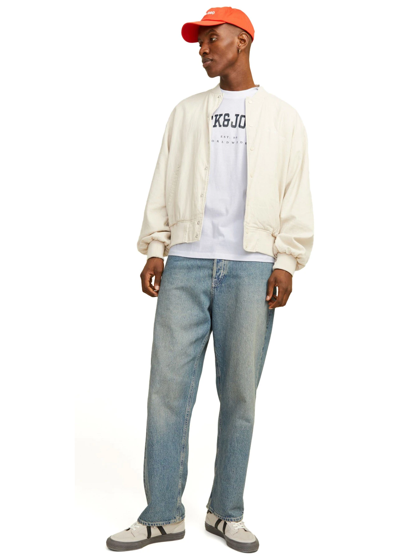 Футболки і поло JACK & JONES модель 12257579-White Футболки і поло JACK & JONES модель 12257579-White Фото
