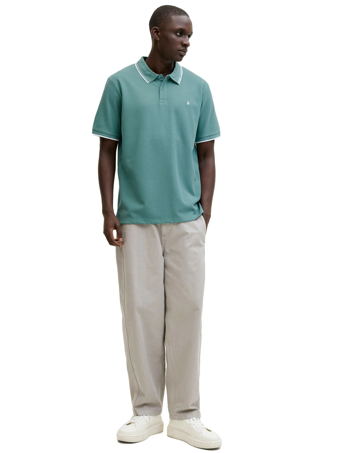 Футболки і поло JACK & JONES модель 12268130-Mineral Blue Фото