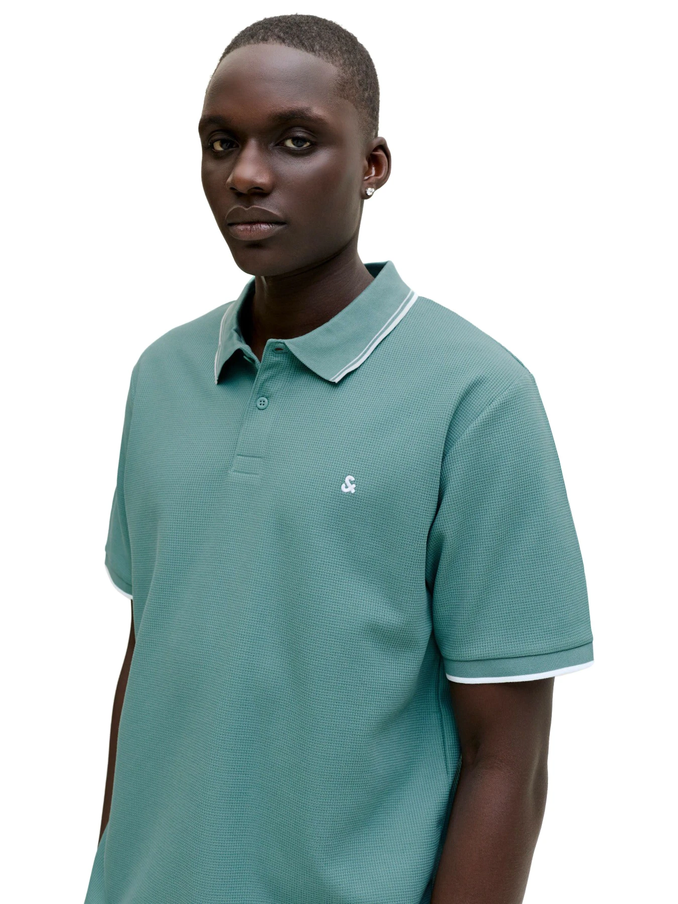 Футболки і поло JACK & JONES модель 12268130-Mineral Blue Фото