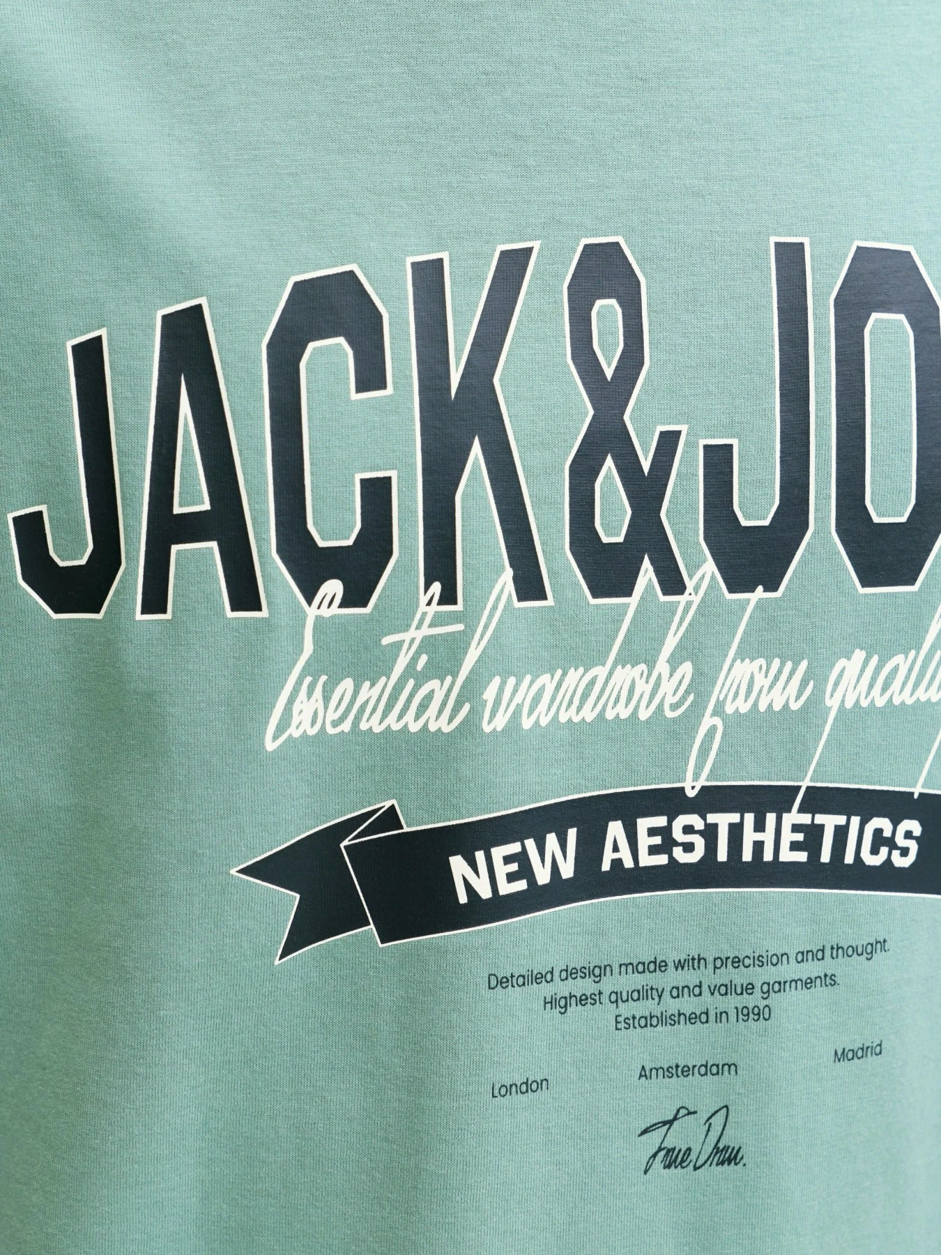 Футболки і поло JACK & JONES модель 12288016-Mineral Blue Футболки і поло JACK & JONES модель 12288016-Mineral Blue Фото