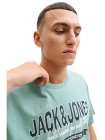 Футболки і поло JACK & JONES модель 12288016-Mineral Blue Фото