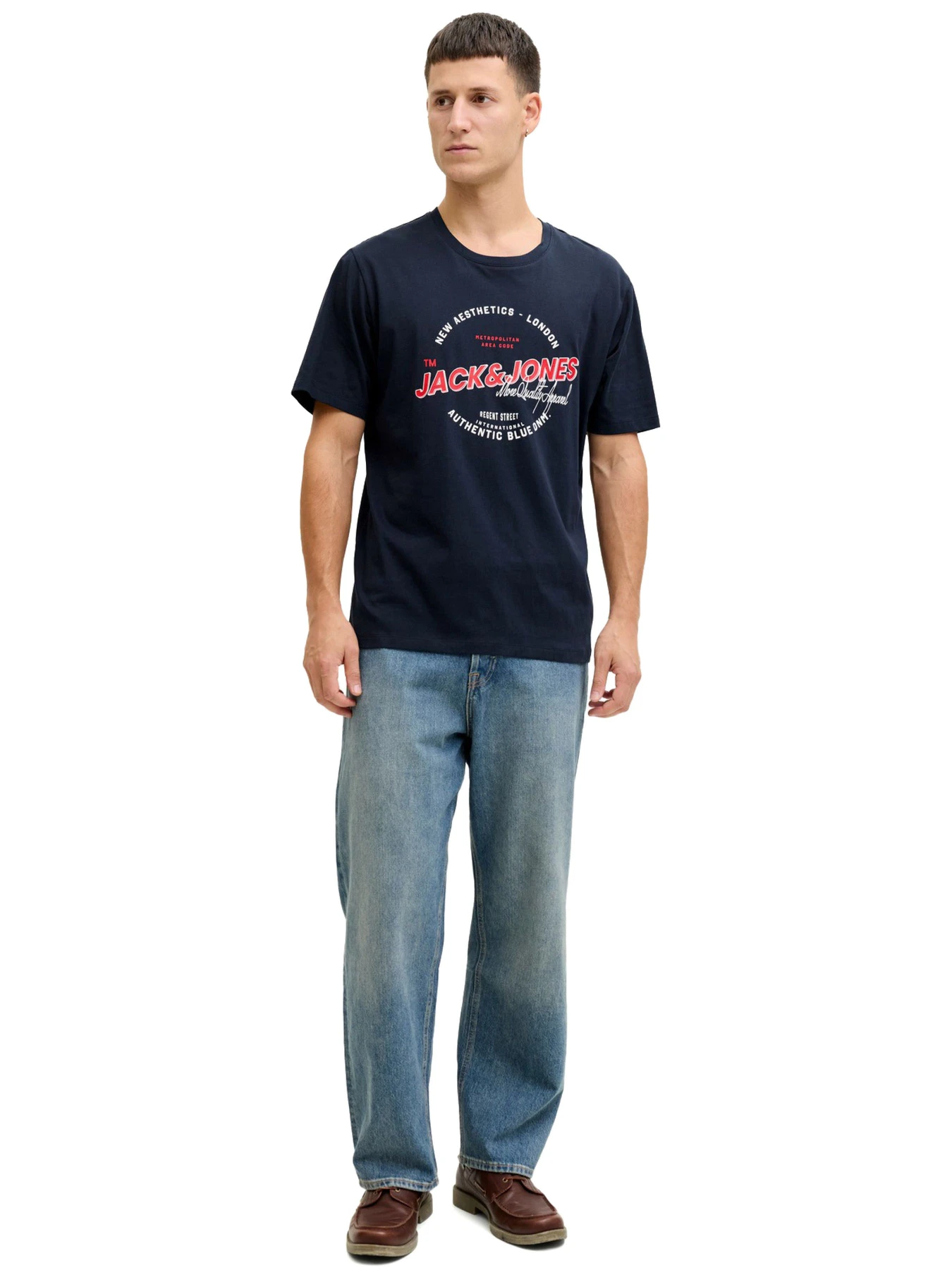 Футболки і поло JACK & JONES модель 12288016-Sky Captain Фото