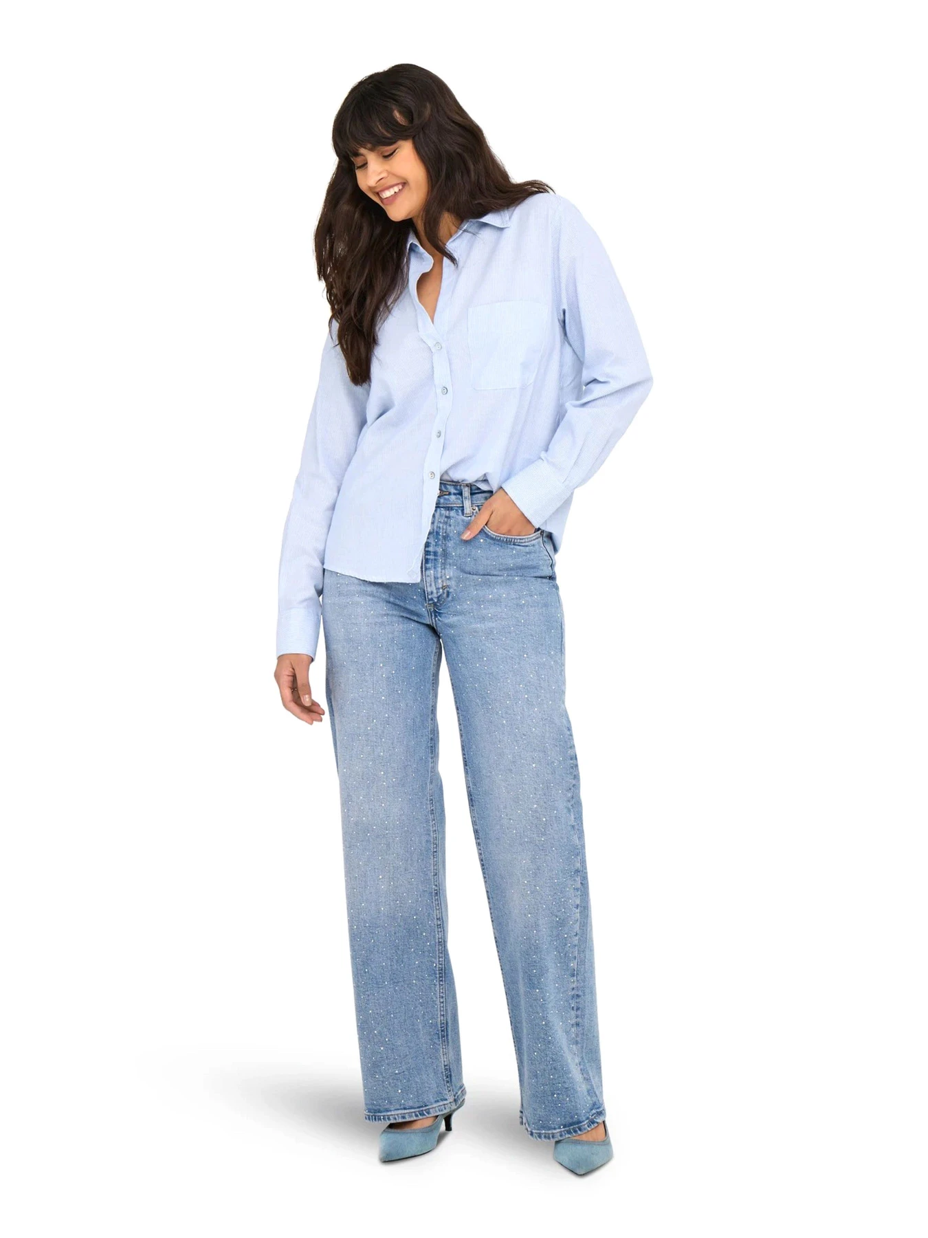 Рубашки Only модель 15338944-Cashmere Blue Фото