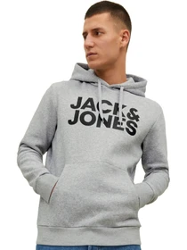 Худи и свитшоты JACK & JONES модель 12152840-Light Grey Melange Фото