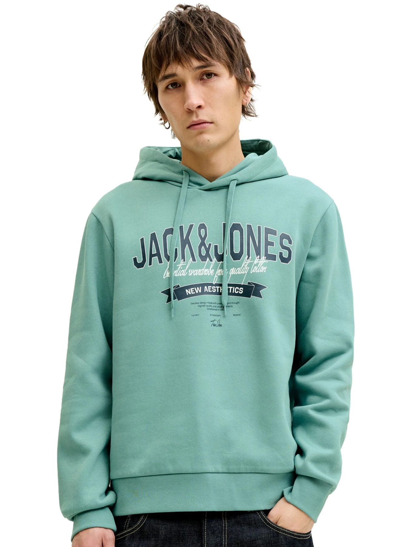 Худі та світшоти JACK & JONES модель 12279649-Mineral Blue Фото