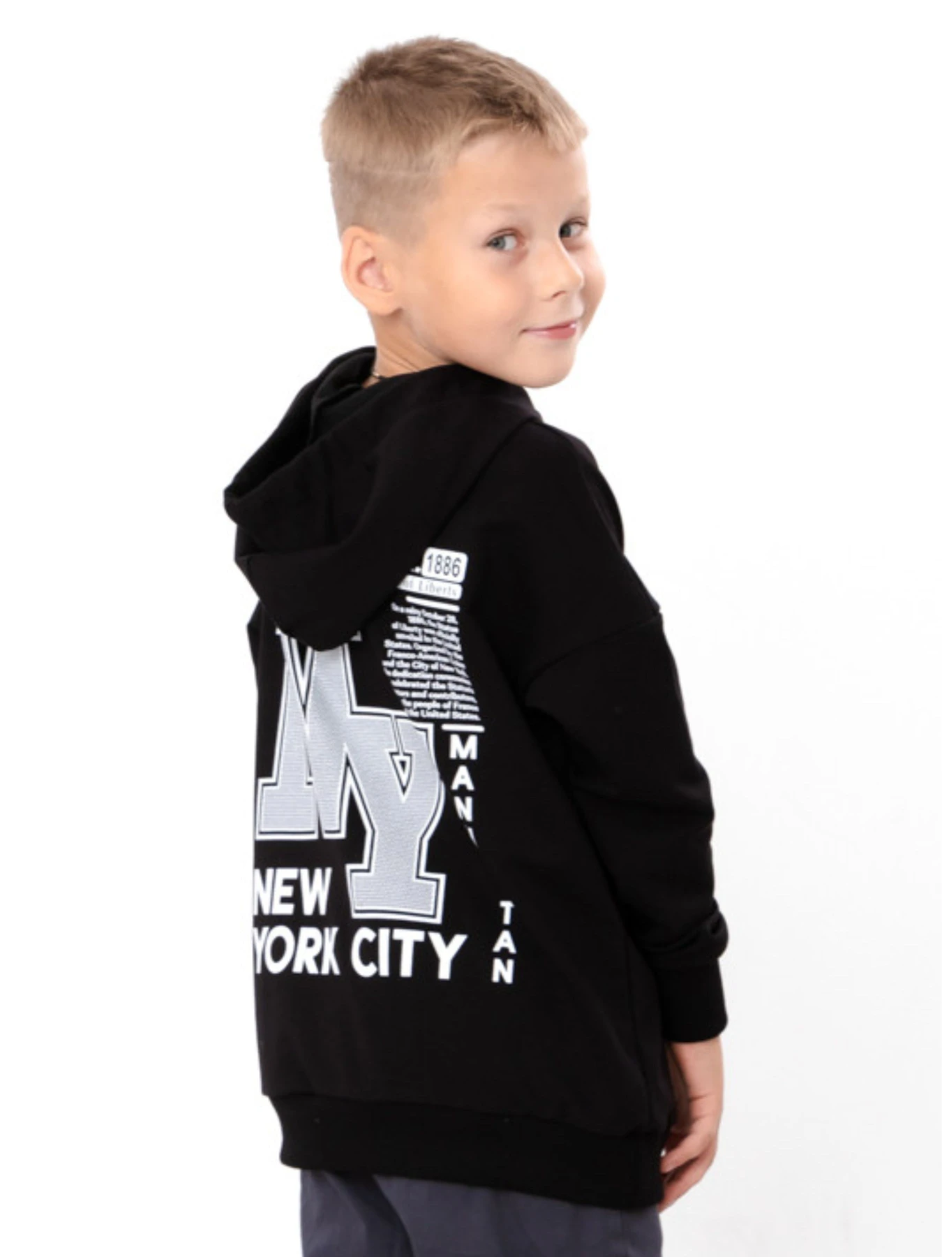 Худи и свитшоты Носи своє модель 6394-057-33-4-chornij-dklyn Фото