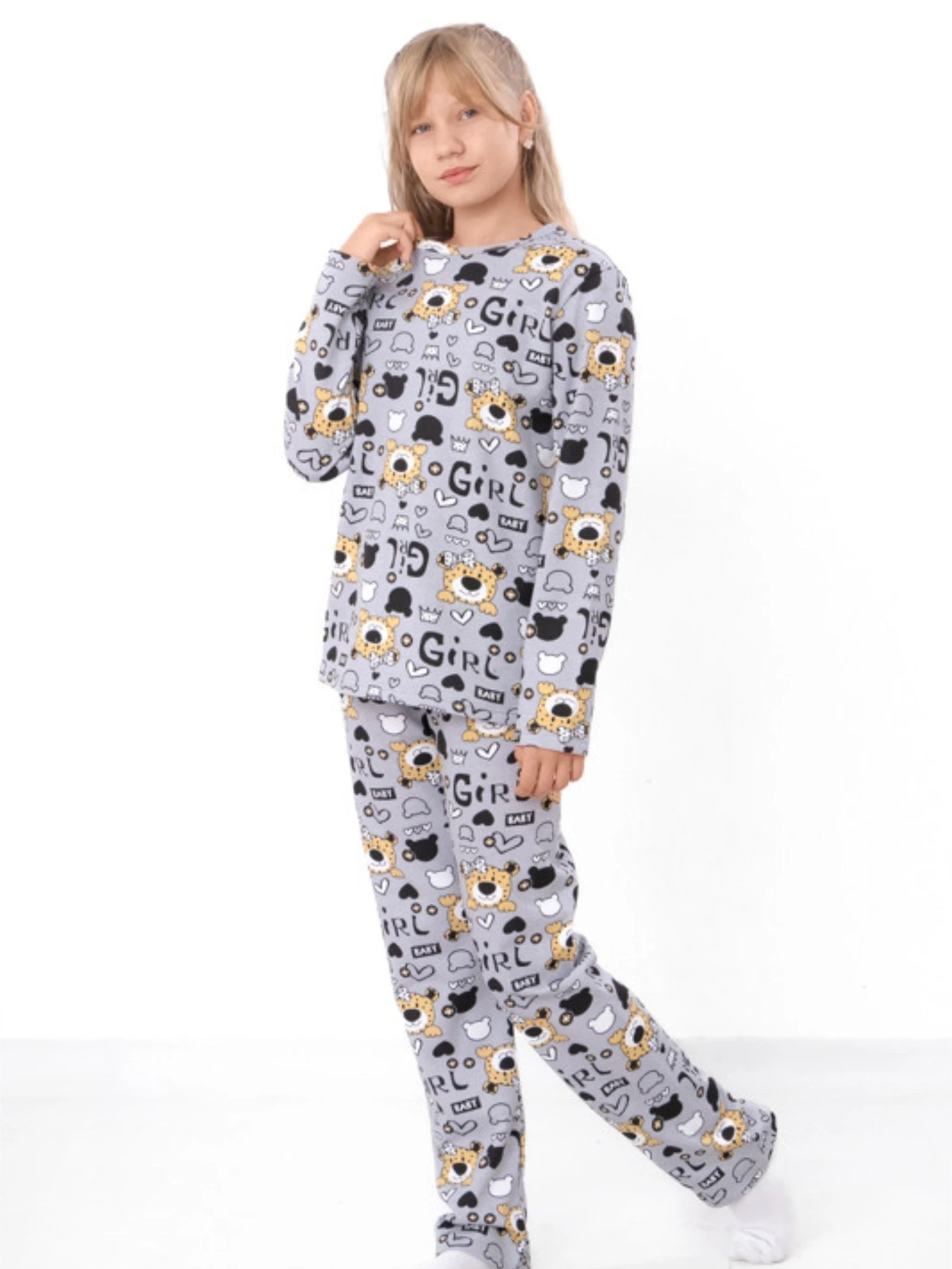 Одежда для дома и сна Носи своє модель 6076-024-2-1-leopard-srij Фото