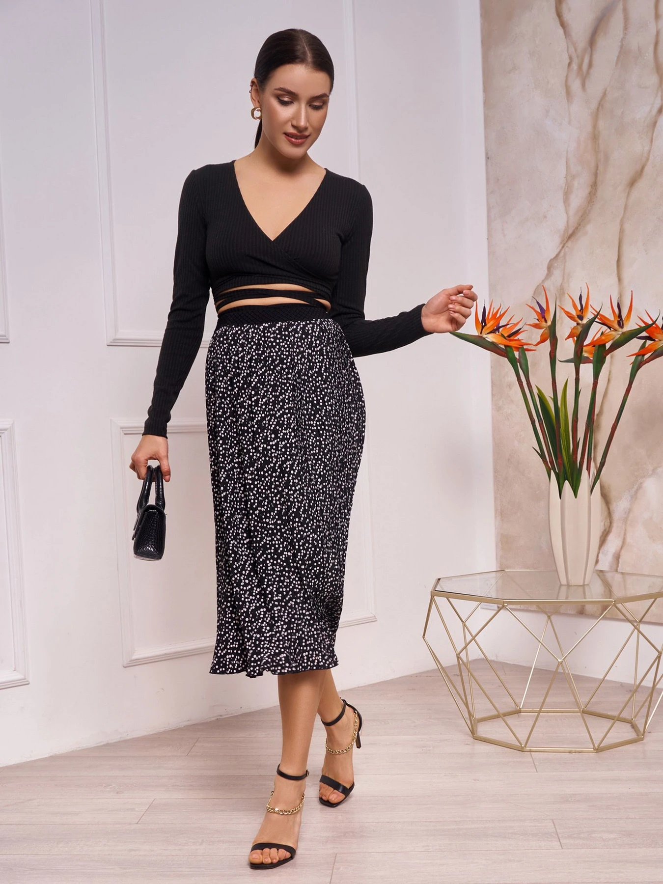 Спідниці ISSA Plus модель 13261_black Фото