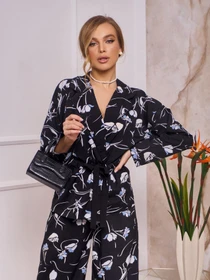 Костюмы ISSA Plus модель 13264_black Фото