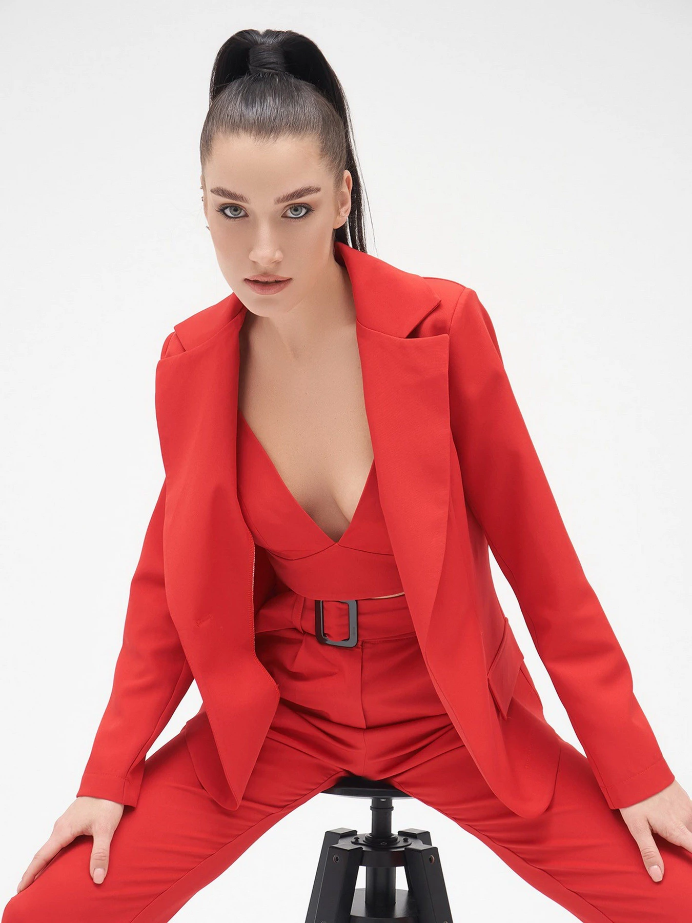 Костюмы ISSA Plus модель 13292_red Фото