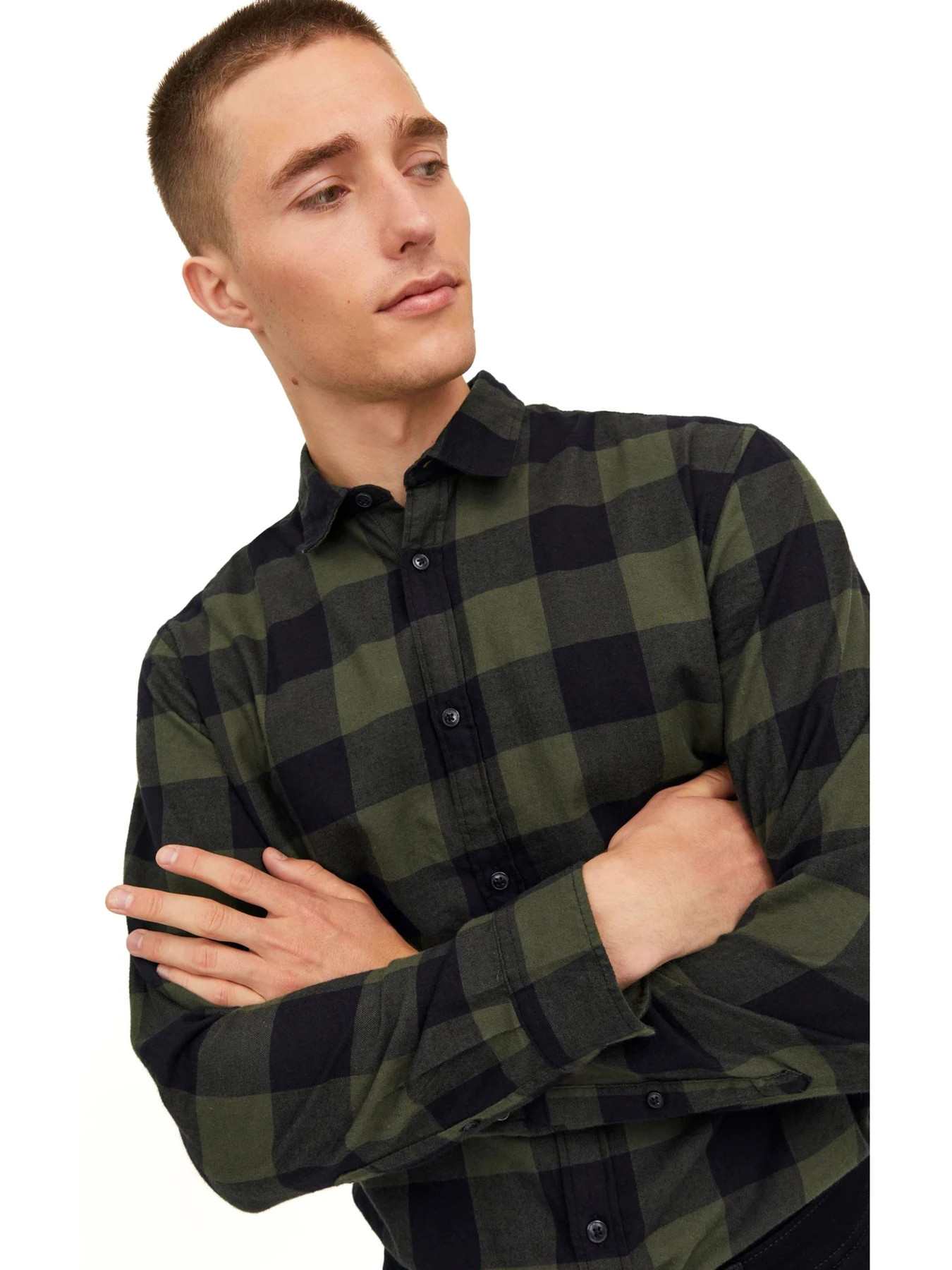 Рубашки JACK & JONES модель 12181602-Dusty Olive Фото