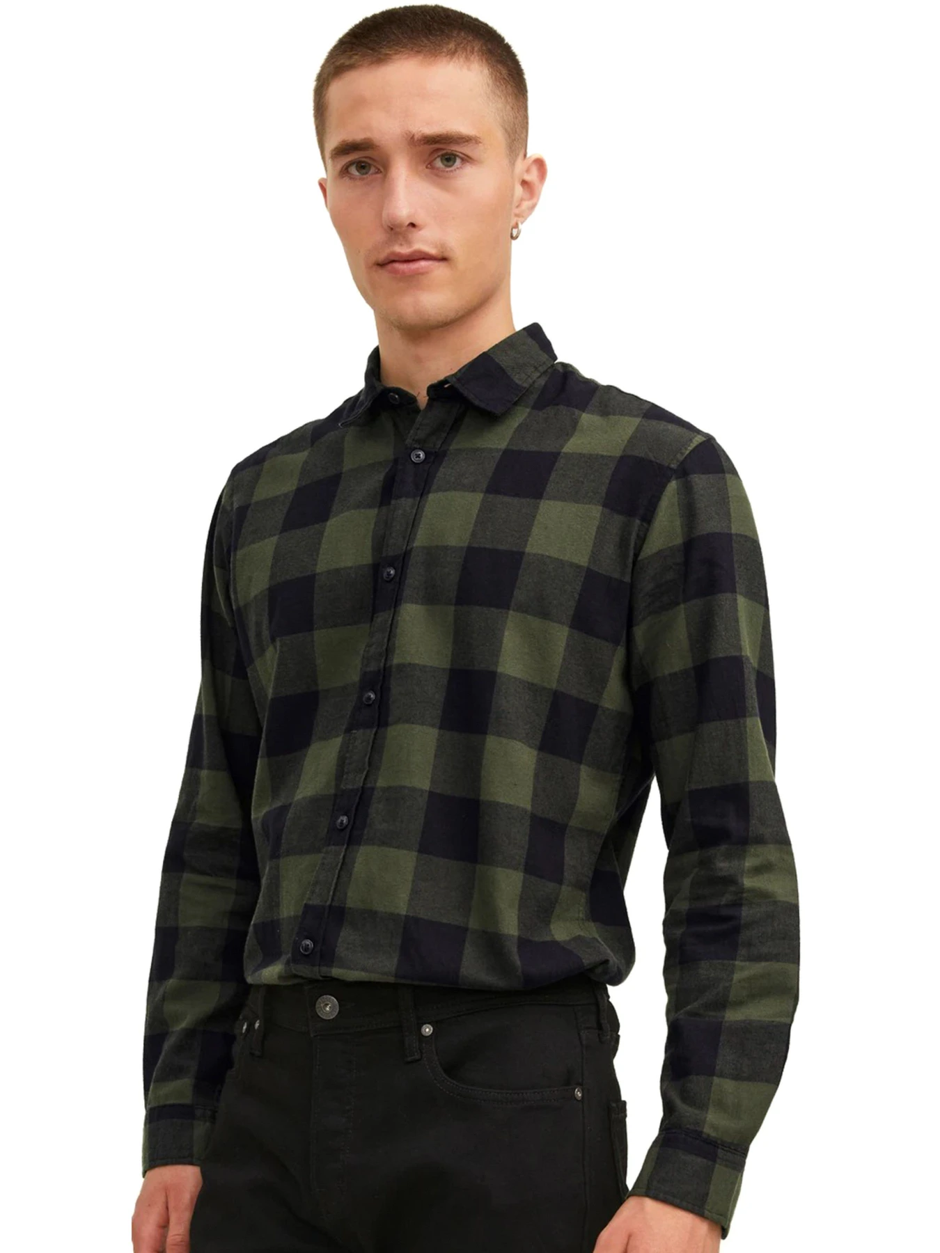 Рубашки JACK & JONES модель 12181602-Dusty Olive Фото