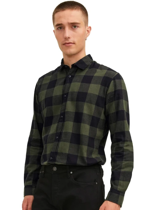 Рубашки JACK & JONES модель 12181602-Dusty Olive Фото