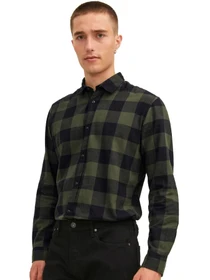 Рубашки JACK & JONES модель 12181602-Dusty Olive Фото