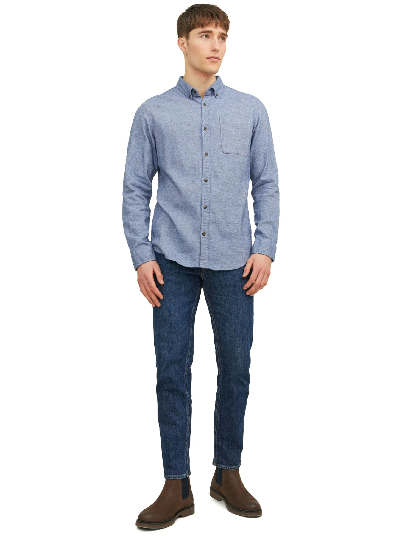 Рубашки JACK & JONES модель 12235974-Faded Denim Фото
