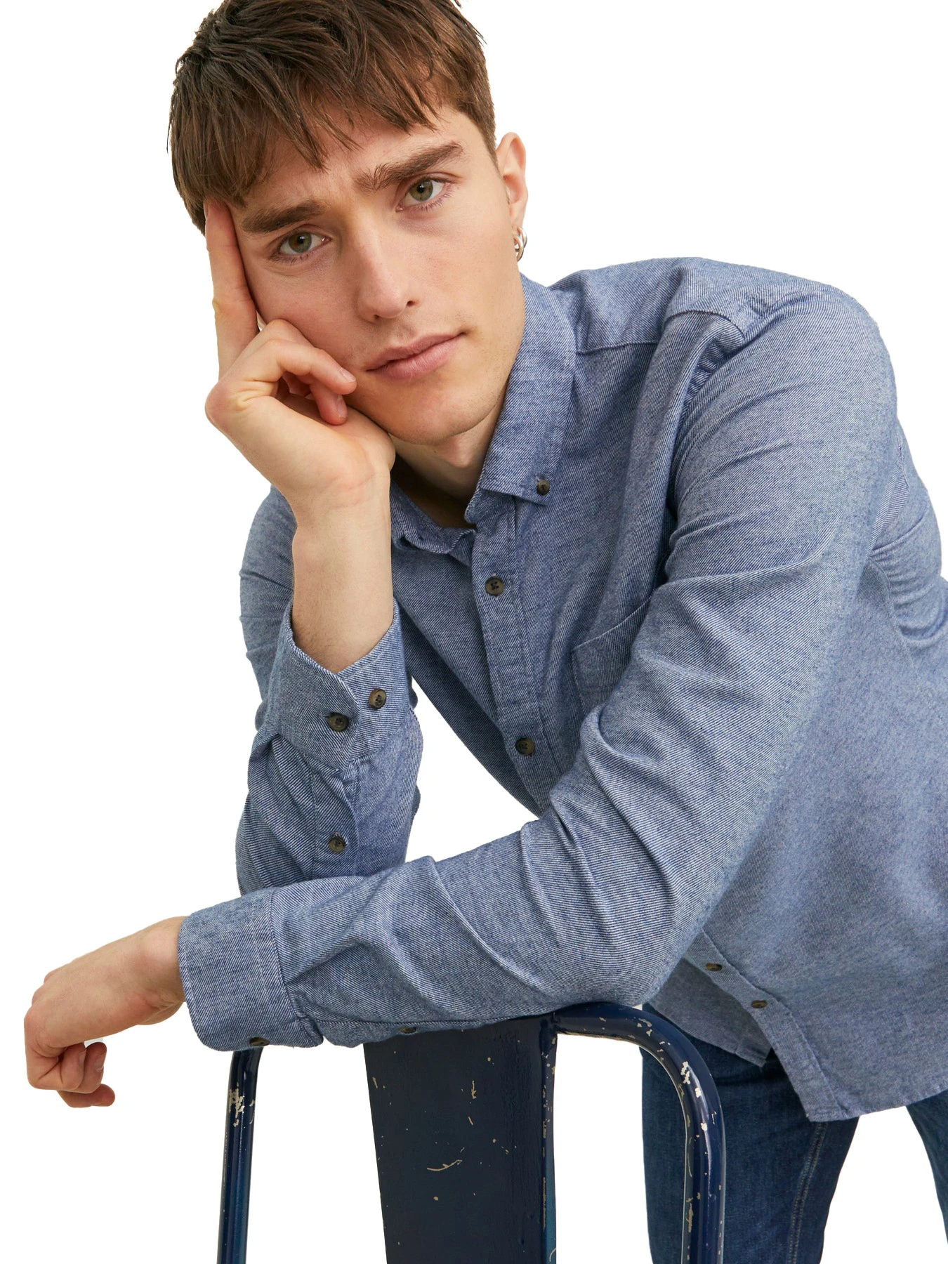 Рубашки JACK & JONES модель 12235974-Faded Denim Фото