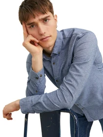 Рубашки JACK & JONES модель 12235974-Faded Denim Фото