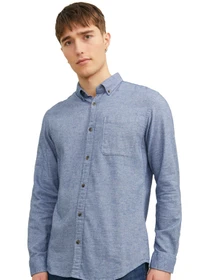 Рубашки JACK & JONES модель 12235974-Faded Denim Фото