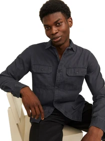Рубашки JACK & JONES модель 12269262-Black Denim Фото
