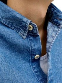 Рубашки JACK & JONES модель 12289227-Blue Denim Фото