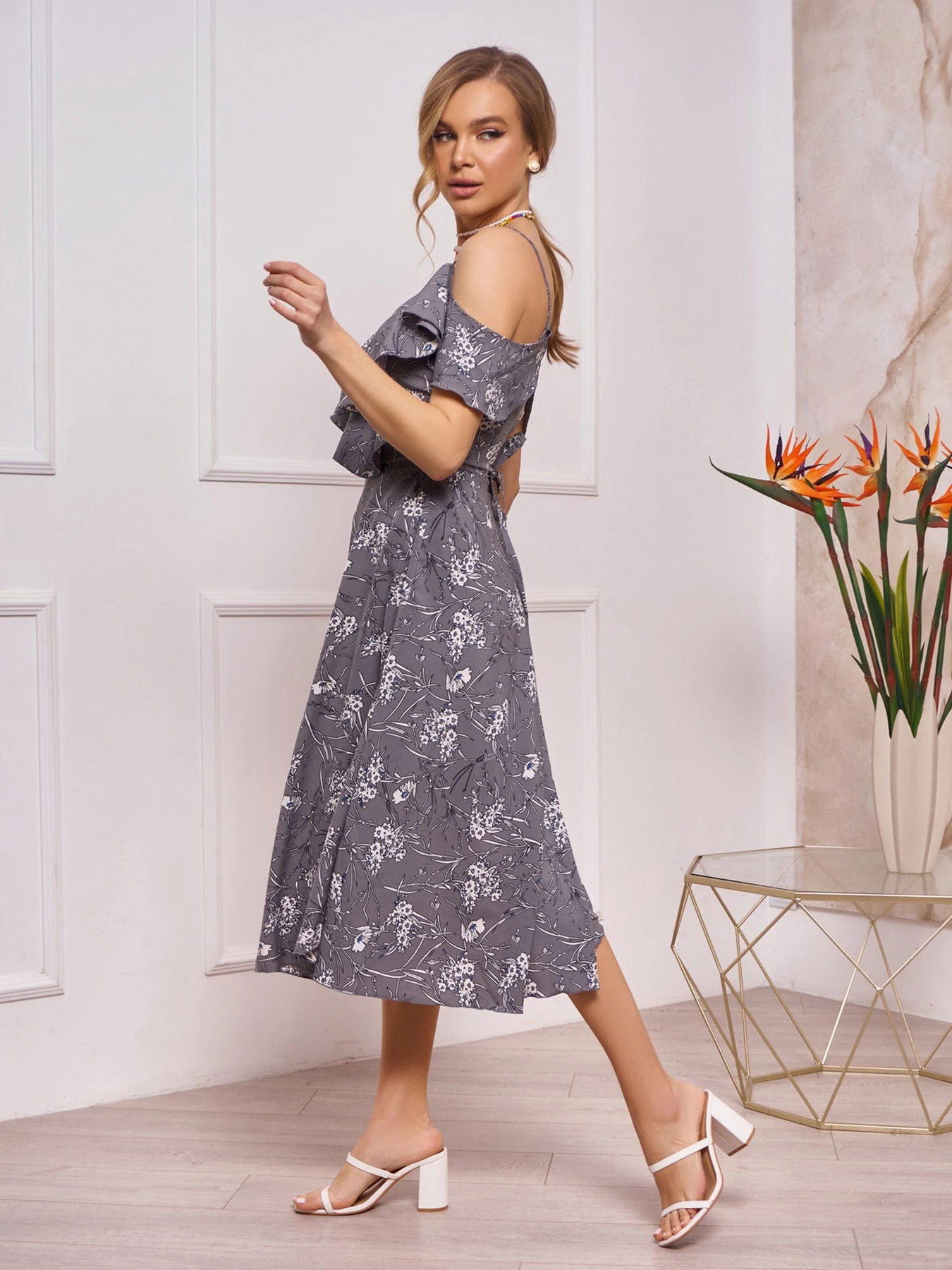 Платья ISSA Plus модель 13251_grey Платья ISSA Plus модель 13251_grey Фото