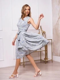 Сукні ISSA Plus модель 13254_olive Фото