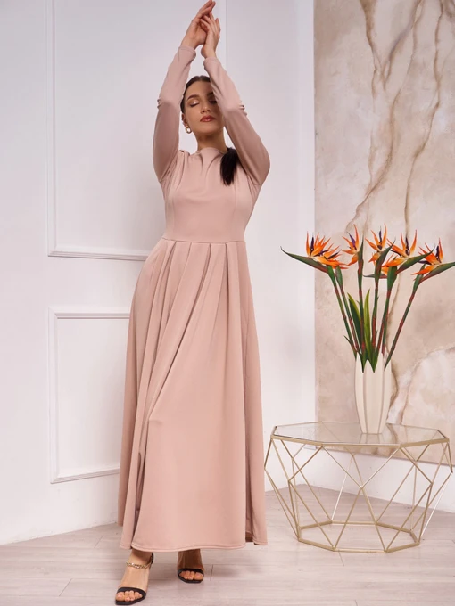 Платья ISSA Plus модель 13256_beige Фото
