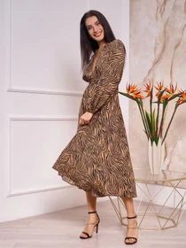 Сукні ISSA Plus модель 13265_brown Фото