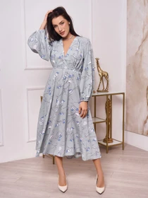 Сукні ISSA Plus модель 13268_olive Фото