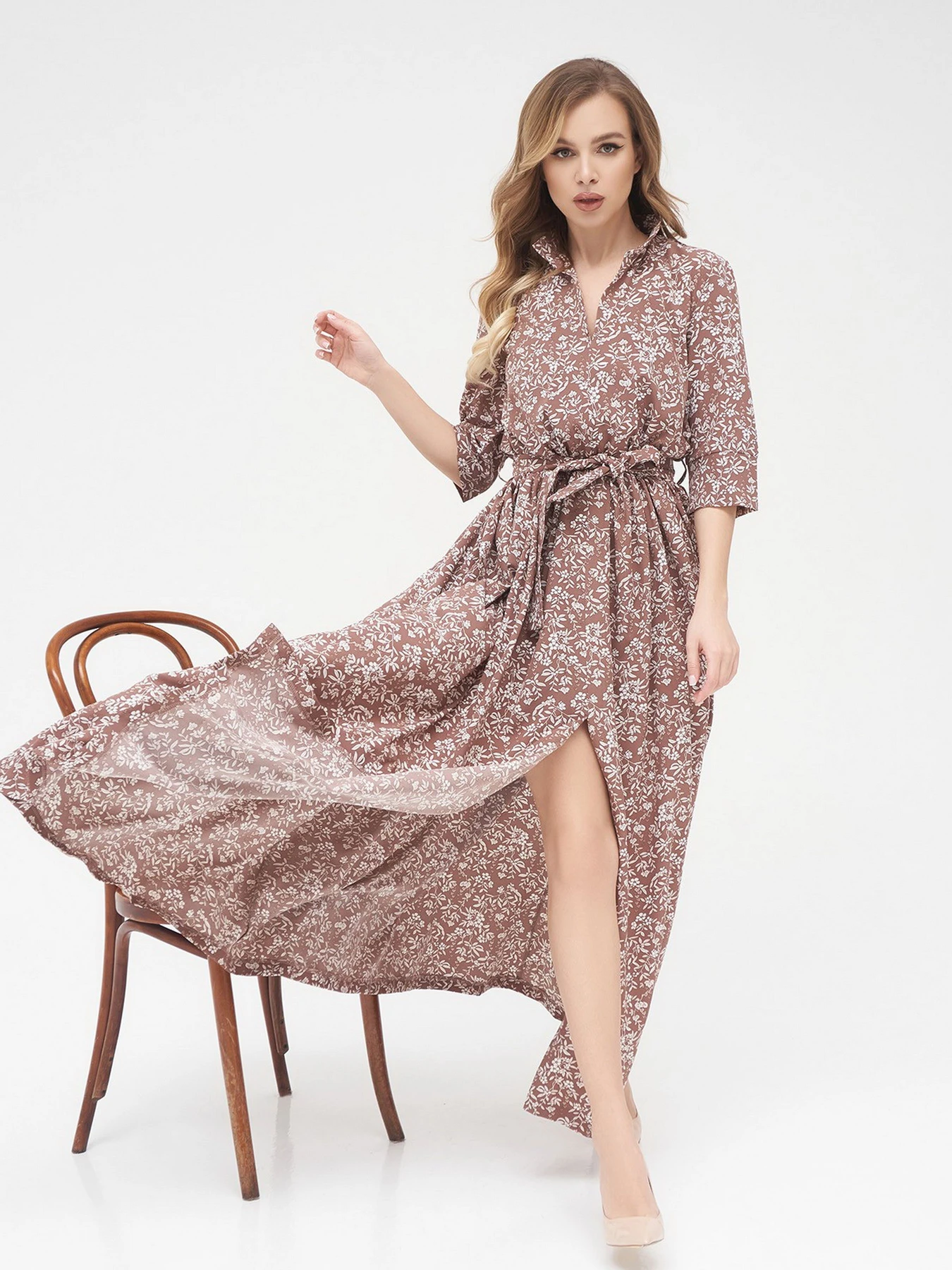 Сукні ISSA Plus модель 13278_brown Фото