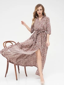 Сукні ISSA Plus модель 13278_brown Фото
