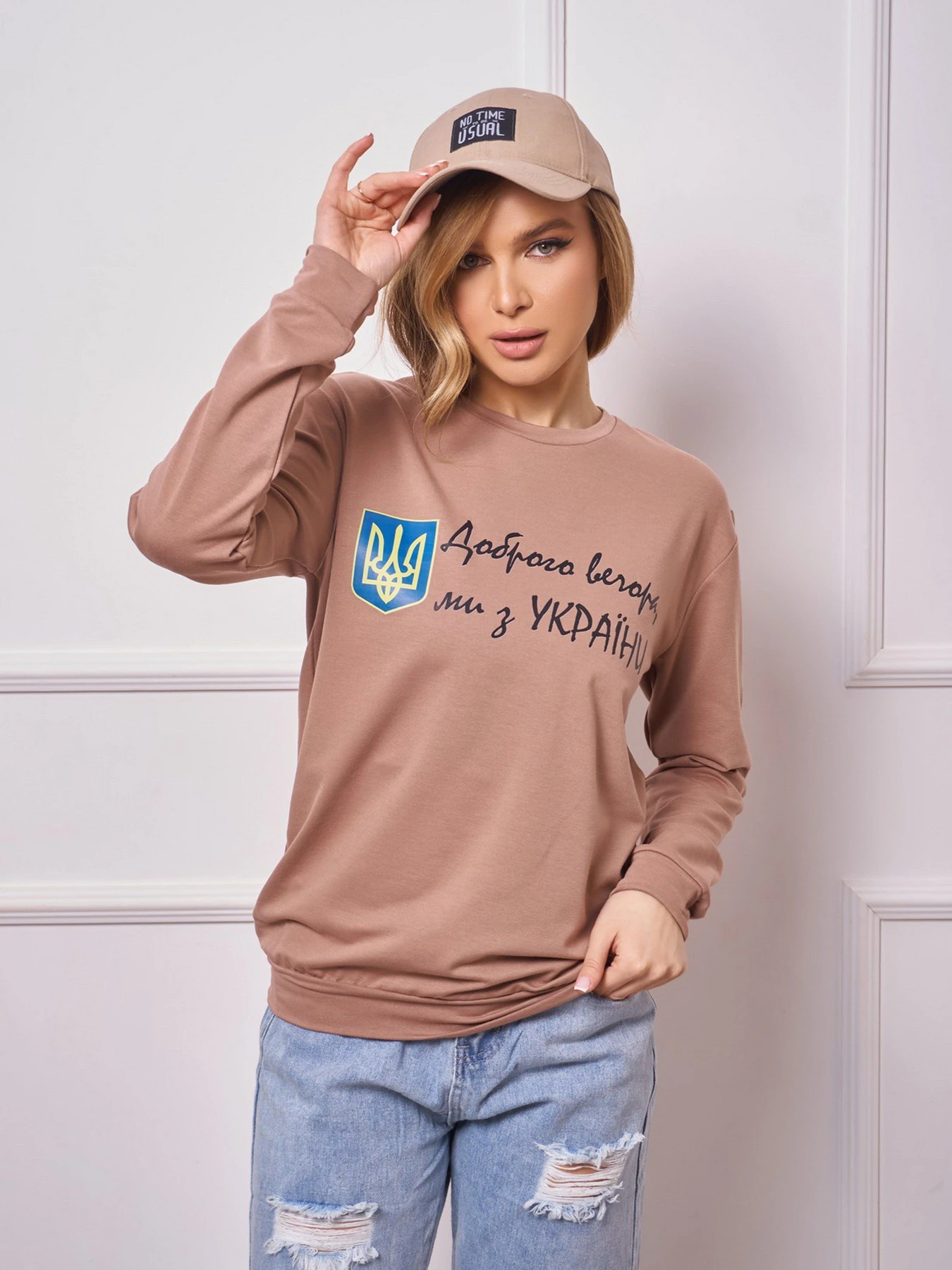 Худи и свитшоты ISSA Plus модель 13269_brown Худи и свитшоты ISSA Plus модель 13269_brown Фото