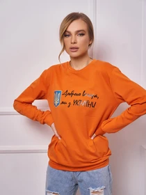 Худи и свитшоты ISSA Plus модель 13269_orange Фото